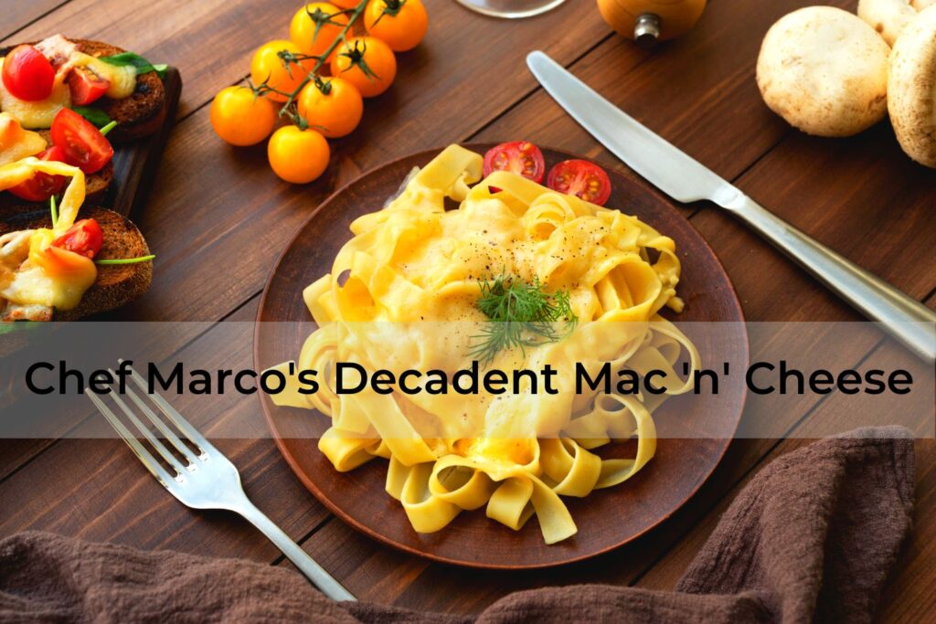 Chef Marco's Decadent Mac 'n' Cheese