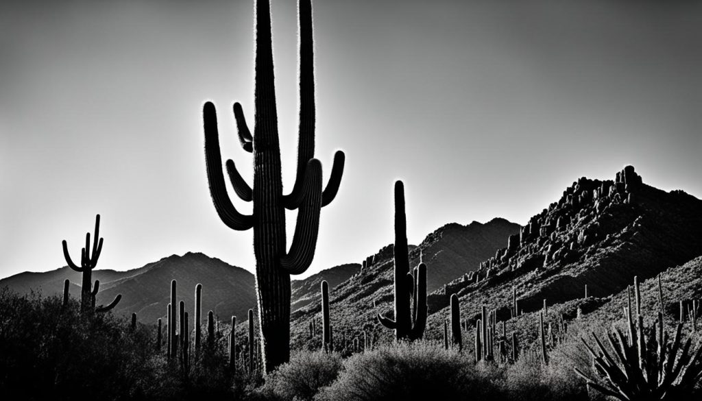 Saguaro cactus in Saguaro National Park