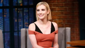 Emma Roberts compliments costar Kim Kardashian on her acting abilities in "AHS"